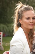CHRISSY TEIGEN at 4th of July Pool Party Cookout in Hamptons 07/04/2016