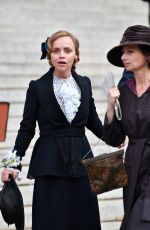 CHRISTINA RICCI on the Set of 