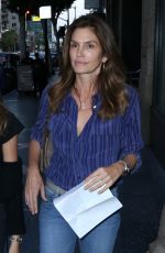 CINDY CRAWFORD Out and About in Hollywood 06/28/2016