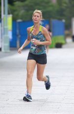 CLAIRE DANES Out Jogging in New York 07/14/2016