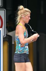 CLAIRE DANES Out Jogging in New York 07/14/2016
