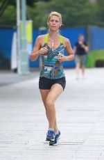 CLAIRE DANES Out Jogging in New York 07/14/2016