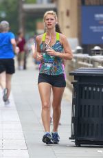 CLAIRE DANES Out Jogging in New York 07/14/2016