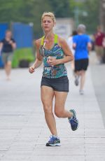 CLAIRE DANES Out Jogging in New York 07/14/2016