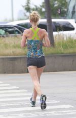 CLAIRE DANES Out Jogging in New York 07/14/2016