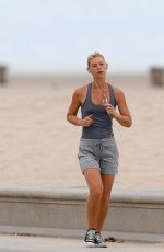 CLAIRE DANES Out Jogging in Santa Monica 07/06/2016