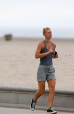 CLAIRE DANES Out Jogging in Santa Monica 07/06/2016