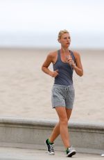 CLAIRE DANES Out Jogging in Santa Monica 07/06/2016
