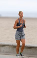 CLAIRE DANES Out Jogging in Santa Monica 07/06/2016