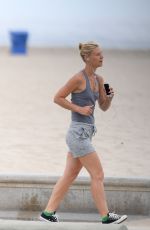 CLAIRE DANES Out Jogging in Santa Monica 07/06/2016
