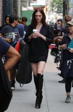 COCO ROCHA on the Set of a Photoshoot in New York 07/01/2016