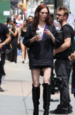 COCO ROCHA on the Set of a Photoshoot in New York 07/01/2016