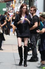 COCO ROCHA on the Set of a Photoshoot in New York 07/01/2016