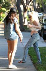 COURTNEY STODDEN Out and About in Los Angeles 07/18/2016