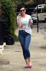DAISY LOWE Out and About in London 07/02/2016