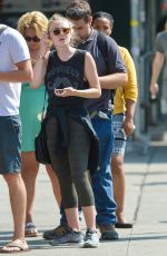 DAKOTA FANNING Out and About in New York 07/22/2016