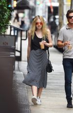 DAKOTA FANNING Out and About in New York 07/29/2016