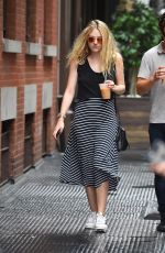 DAKOTA FANNING Out and About in New York 07/29/2016