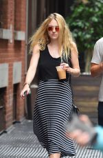 DAKOTA FANNING Out and About in New York 07/29/2016