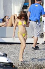 DAKOTA JOHNSON in Bikini on the Set of "Fifty Shades Darker