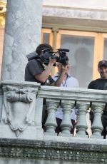 DAKOTA JOHNSON on the Set of "Fifty Shades Darker