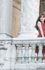 DAKOTA JOHNSON on the Set of "Fifty Shades Darker