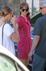 DAKOTA JOHNSON on the Set of "Fifty Shades Darker