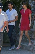 DAKOTA JOHNSON on the Set of "Fifty Shades Darker