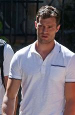 DAKOTA JOHNSON on the Set of "Fifty Shades Freed