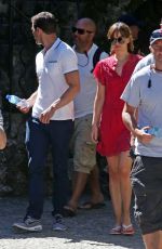DAKOTA JOHNSON on the Set of "Fifty Shades Freed