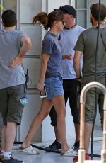 DAKOTA JOHNSON on the Set of "Fifty Shades Freed