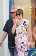 DAKOTA JOHNSON Out and About in Paris 07/18/2016
