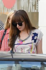 DAKOTA JOHNSON Out and About in Paris 07/18/2016