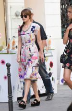 DAKOTA JOHNSON Out and About in Paris 07/18/2016