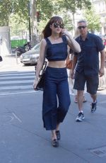 DAKOTA JOHNSON Out in Paris 07/19/2016