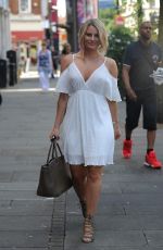 DANIELLE ARMSTRONG on the Set of Towie in Essex 07/18/2016