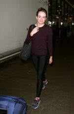 DANIELLE PANABAKER Flashes Engagement Ring at LAX Airport 07/20/2016