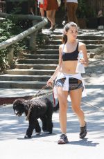 DANIELLEMCAMPBELL in Shorts and Sports Bra Out Hiking in Griffith Park 07/08/2016