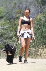 DANIELLEMCAMPBELL in Shorts and Sports Bra Out Hiking in Griffith Park 07/08/2016