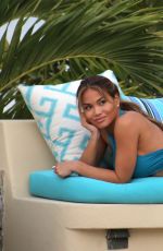 DAPHNE JOY in Swimsuit at a Pool in Mexico City 07/05/2016