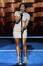 DEMI LOVATO at Democratic National Convention in Philadelphia 07/25/2016