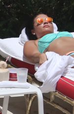 DEMI LOVATO in Bikini at a Pool in Miami 06/30/2016