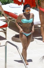 DEMI LOVATO in Bikini at a Pool in Miami 06/30/2016