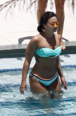 DEMI LOVATO in Bikini at a Pool in Miami 06/30/2016