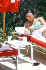 DEMI LOVATO in Bikini at a Pool in Miami 06/30/2016
