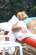 DEMI LOVATO in Bikini at a Pool in Miami 06/30/2016