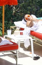 DEMI LOVATO in Bikini at a Pool in Miami 06/30/2016