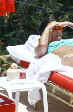DEMI LOVATO in Bikini at a Pool in Miami 06/30/2016