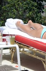 DEMI LOVATO in Bikini at a Pool in Miami 06/30/2016