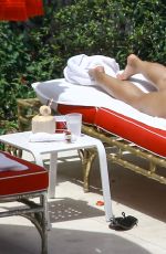 DEMI LOVATO in Bikini at a Pool in Miami 06/30/2016